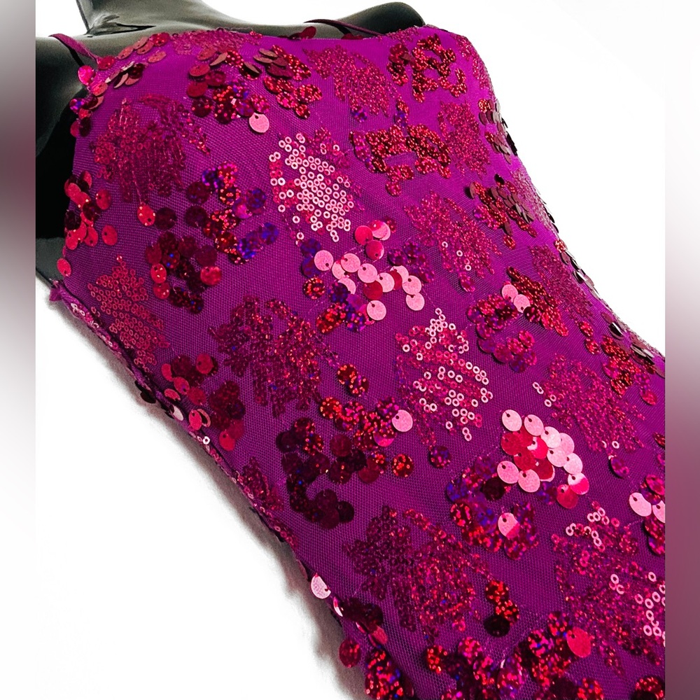 *NWT Fuchsia Sequin Dress - Picture 12 of 15